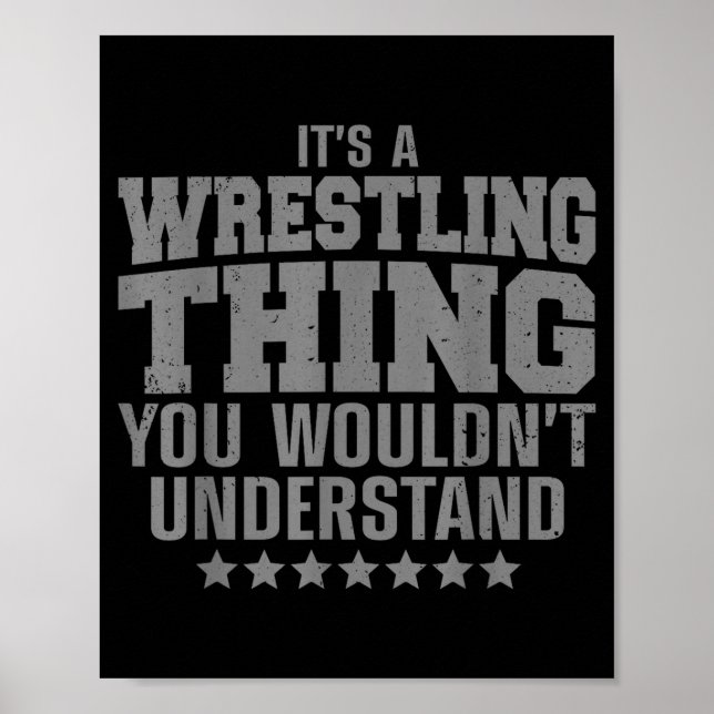 Poster Cool Wrestling Design For Men Women Wrestler Wrest (Frente)