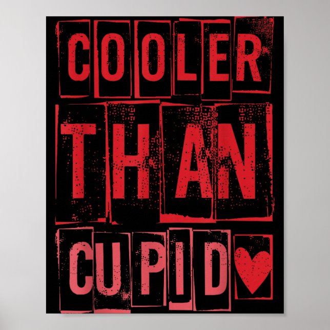 Poster Cooler Than Cud Cute Valentine's Day Kids Boys Gir (Frente)