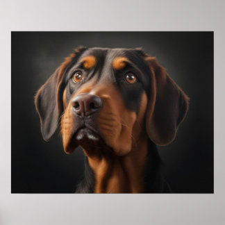 Poster Coonhound Dog