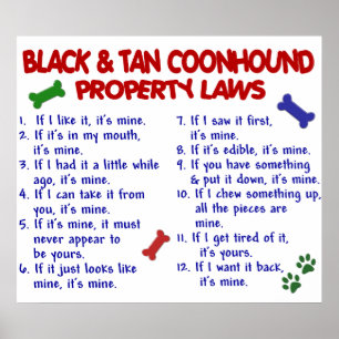 PÔSTER COONHOUND PRETO PL2 DO TAN