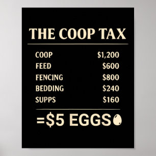 Poster Cooperativa Fazenda Engraçada Louca Ckyard Galinha