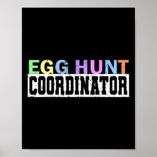 Poster Coordenador de Caça de Ovos - Pai do Festa de Caça