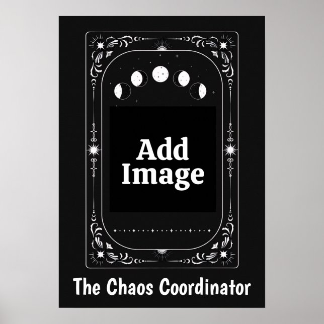 Poster Coordenador de Caos Presente Tarot Lua Celestial Z (Frente)