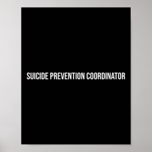 Poster Coordenador de Prevenção ao Suicídio Saúde Mental
