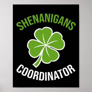 Poster Coordenador de Travessuras Dia de São Patrício