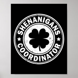 Poster Coordenador de Travessuras Dia de São Patrício Tre