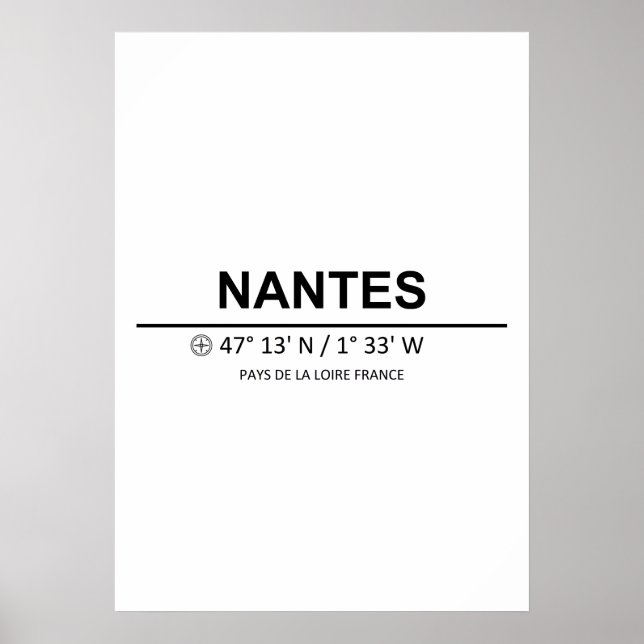 Poster Coordinates Nantes (Frente)
