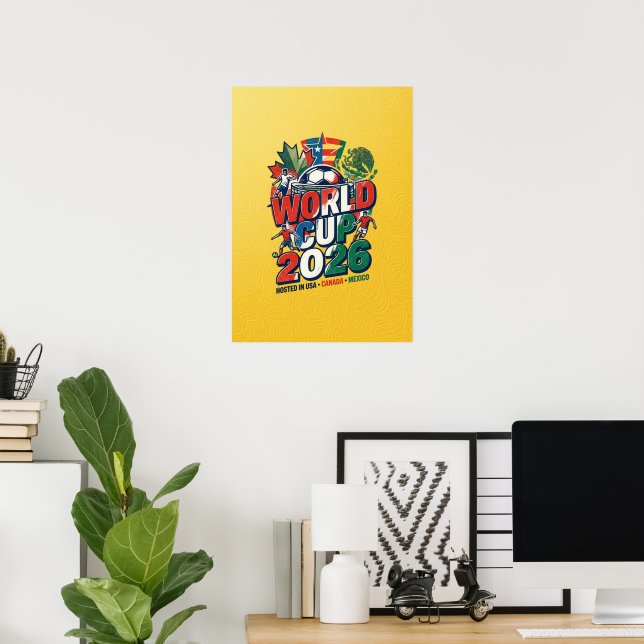 Poster Copa do Mundo 2026 (Escritório em casa)