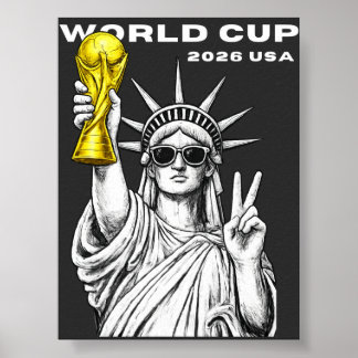 Poster Copa do Mundo 2026 EUA Torneio de Futebol Dourado