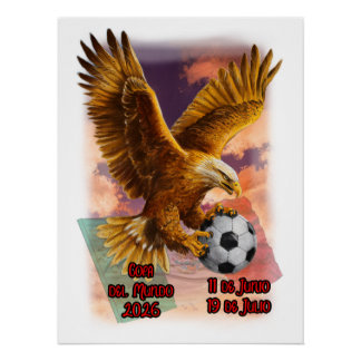 Pôster Copa do Mundo 2026 na