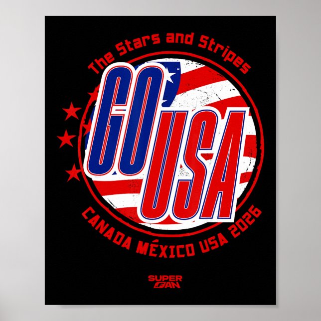 Poster Copa do Mundo do Fã de Futebol dos EUA 2026 (Frente)