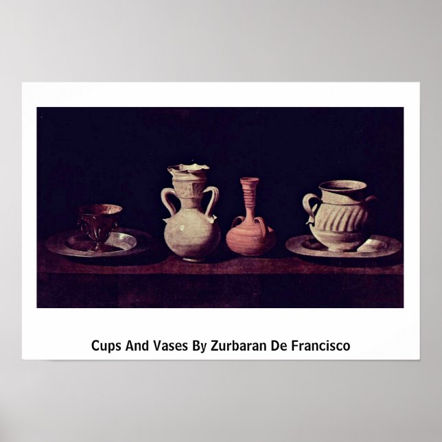 Poster Copas E Vases De Zurbaran De Francisco (Frente)