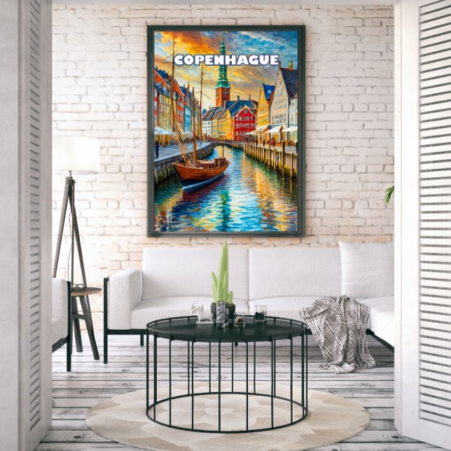 Pôster Copenhague invite à la douceur de l'été (Criador carregado)