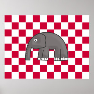 Pôster cópia de elefante