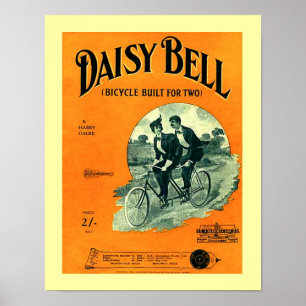 Poster Cópia do cobrir de Bell da margarida da partitura
