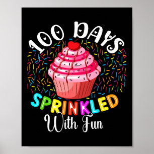 Poster Copo de Bolo de 100 Dias Salpicado Com Diversão 10