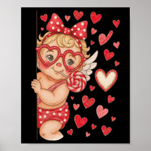 Poster Copo Hugvyn Cupido Pirulito Dia dos Namorados Cora