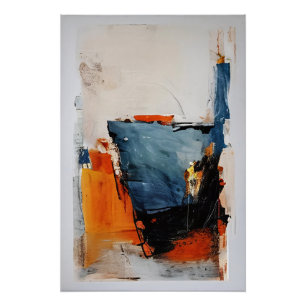 Pôster Copo Meio Cheio - Metáfora Abstrata