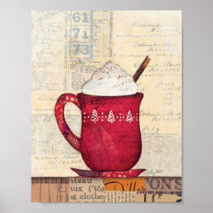 Poster Copo vermelho do Natal