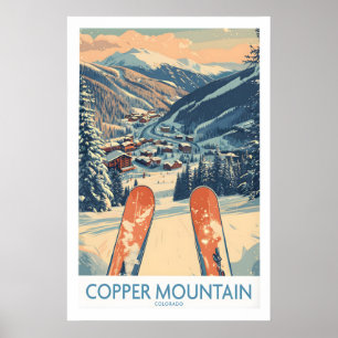 Poster Copper Mountain Colorado Arte de Parede Montanha d