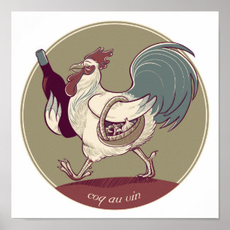 Pôster Coq au Vin Print