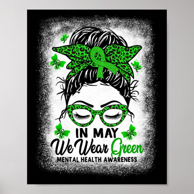 Poster Coque Desgrenhado Em Maio Usamos Verde Consciente  (Frente)