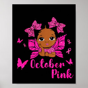 Poster Coque Desgrenhado Em Outubro Nós Usamos Nk Câncer