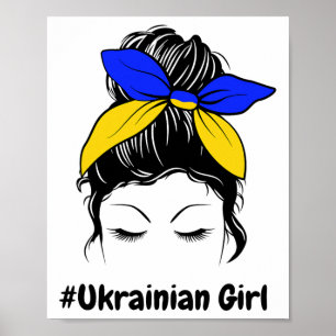 Poster Coqueirinho Desgrenhado Ucrânia Garota Ucraniana #