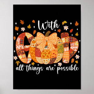 Poster Coqueta De Patchwork Pumpkin Com Deus Todas As Coi