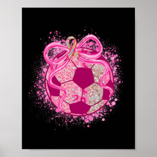 Poster Coquete de Futebol Arco Conscientização do Câncer
