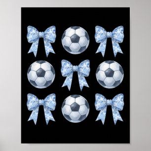 Poster Coquete de Futebol Toile Arco Azul Mãe de Futebol