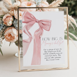 Poster Coquete Elegante de Arco rosa como grande é a barr