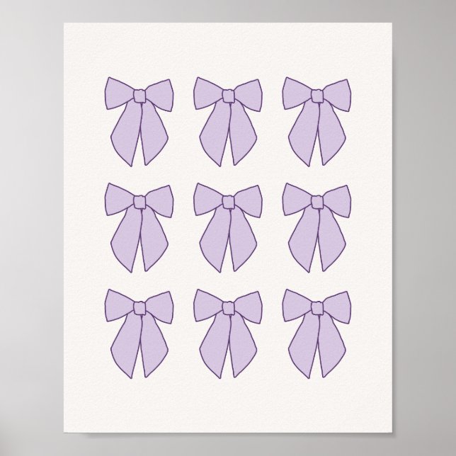 Poster Coquete Laços de Lavanda (Frente)
