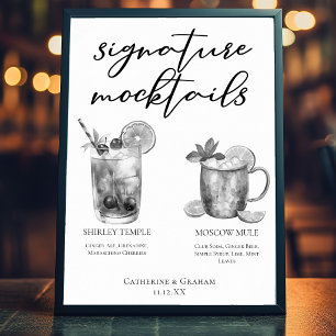 Poster Coquetéis Virtuosos Shirley Temple Moscow Mule Pre