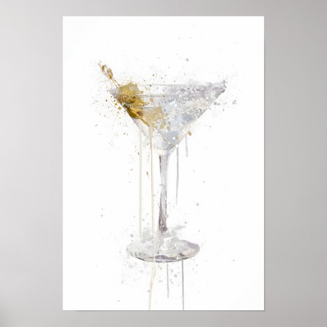 Poster Coquetel Dry Martini (Frente)