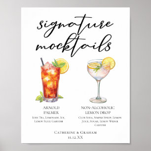 Poster Coquetel Sem Álcool Arnold Palmer Lemon Drop Tropi