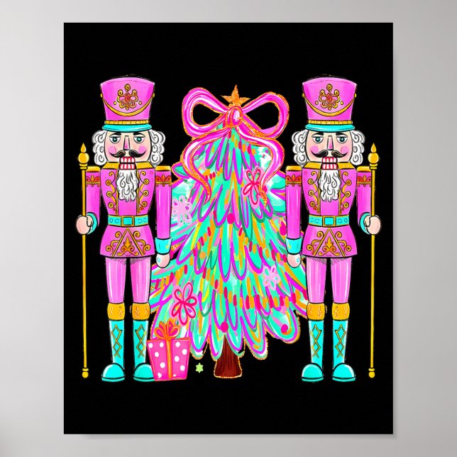 Poster Coquette Christmas Tree Nk Nutcrackers Xmas Women  (Frente)