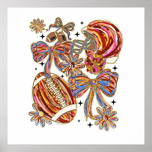 Poster Coquette de Futebol BrushAVC (Frente)