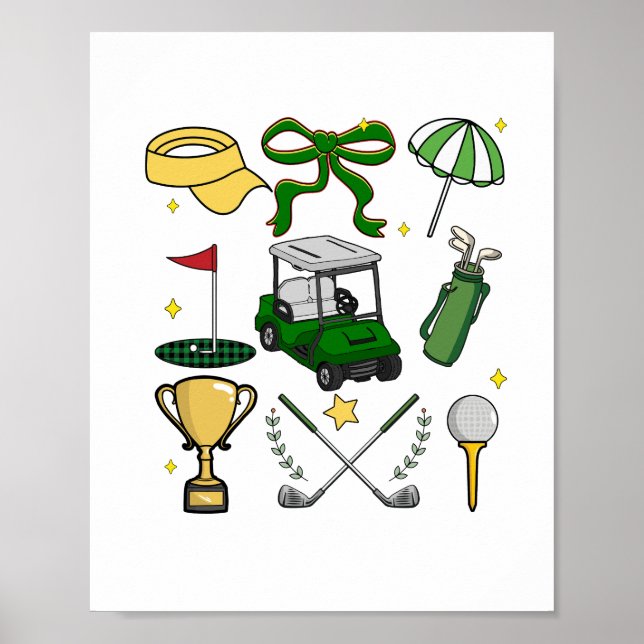 Poster Coquette de golfe de pré-disquete (Frente)