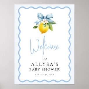 Poster Coquette Lemon Italiana Chá de fraldas Ciao Welcom