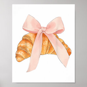 Poster Coquette Pink Arco Croissant Baker