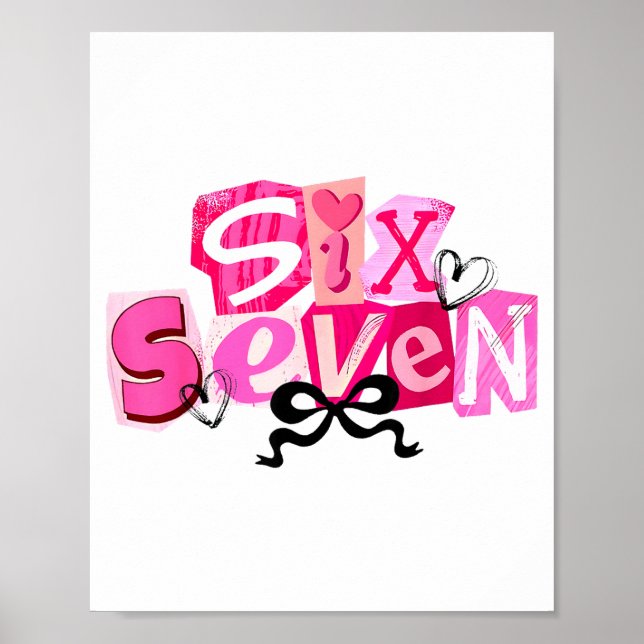 Poster Coquette Seis Sete Valentiniano Dito Divertido 67  (Frente)
