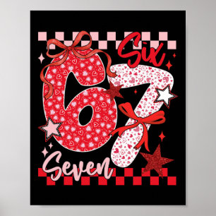 Poster Coquette Valentine 67 Seis Sete Laço Coração Prépp