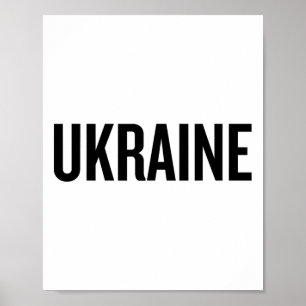 Poster Cor Amarela da Bandeira Nacional da Ucrânia 