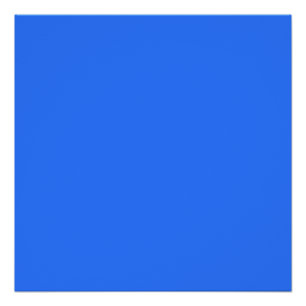 Pôster cor azul elétrico profundo