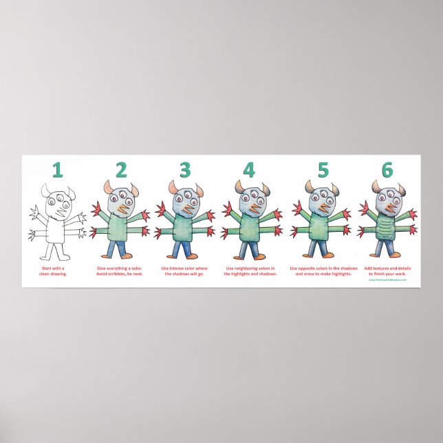 Poster Cor Como Um Monstro (Frente)