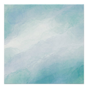 Pôster Cor da água azul