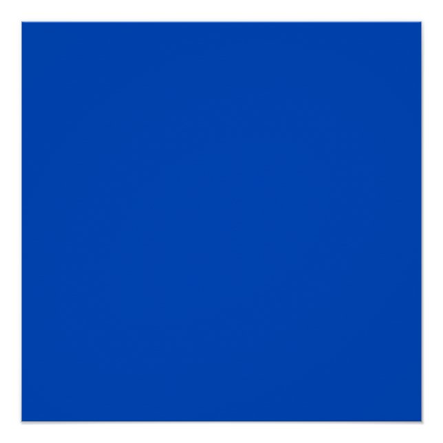 Pôster Cor da chave croma azul (Frente)