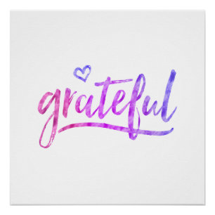 Pôster Cor d'água Grata Rosa Púrpura Azul