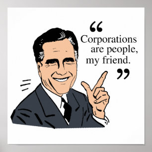 Pôster Cor das citações de Mitt Romney